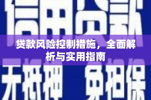 武冈贷款风险控制措施，全面解析与实用指南
