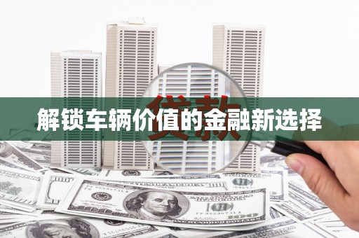 武冈解锁车辆价值的金融新选择