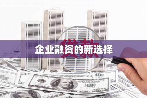 武冈企业融资的新选择