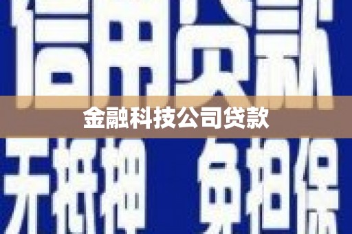 武冈金融科技公司贷款