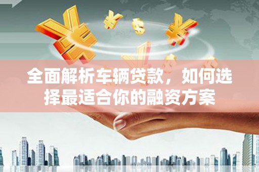 武冈全面解析车辆贷款，如何选择最适合你的融资方案