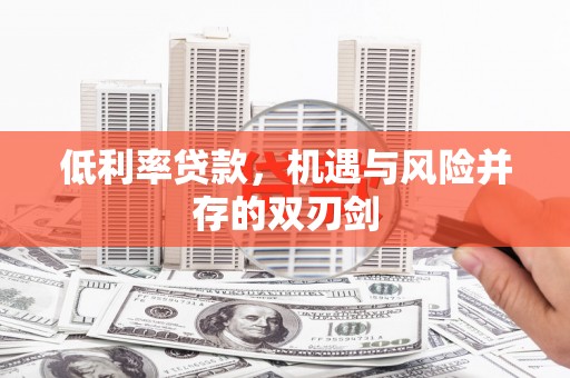 武冈低利率贷款，机遇与风险并存的双刃剑