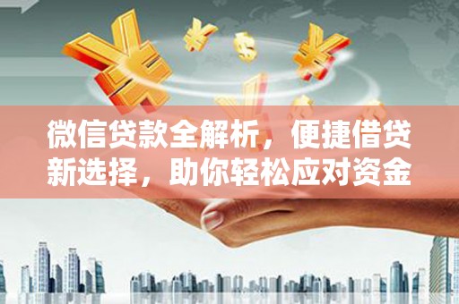 武冈微信贷款全解析，便捷借贷新选择，助你轻松应对资金需求